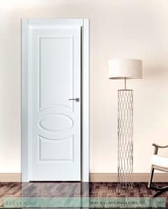 Puerta lacada Diseño Grupo D en block Ciega BL Modelo 1010 Angulo Recto