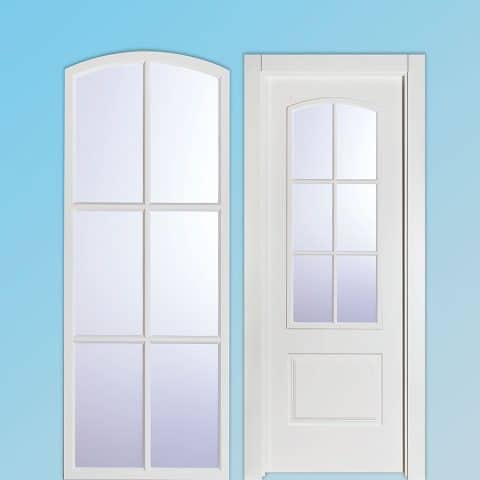 Puerta lacada Diseño Grupo D en block 6V Parrilla BL Modelo 3000 Angulo Recto