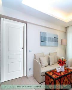 Puerta lacada Diseño Grupo D en block Ciega BL Modelo 9000 Angulo Recto