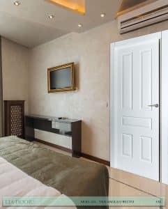 Puerta lacada Diseño Grupo D en block Ciega BL Modelo 7000 Angulo Recto