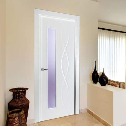 Puerta lacada diseño Grupo B en block 1V BL Modelo 842 IT