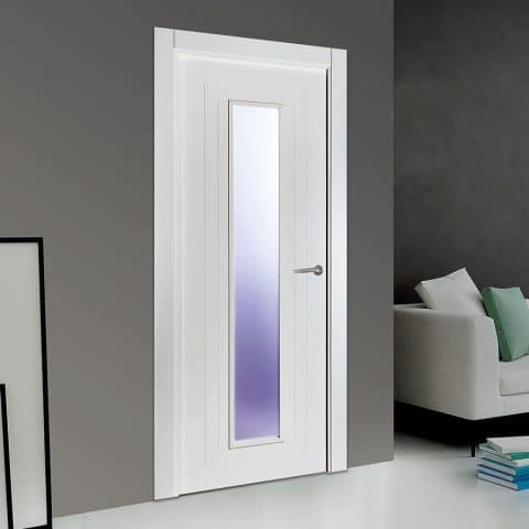 Puerta lacada Diseño Grupo A en block 1V BL Modelo 120 SP