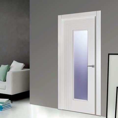 Puerta lacada Diseño Grupo A en block 1V BL Modelo 240 SP