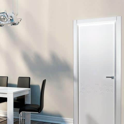 Puerta lacada Diseño Grupo D en block Ciega BL Modelo 841