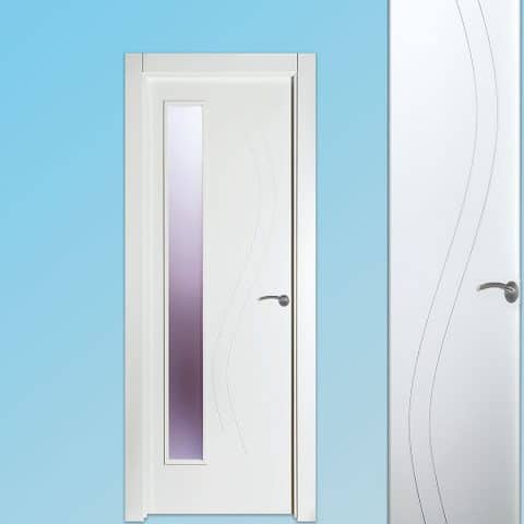 Puerta lacada Diseño Grupo A en block 1V BL Modelo 800 SP