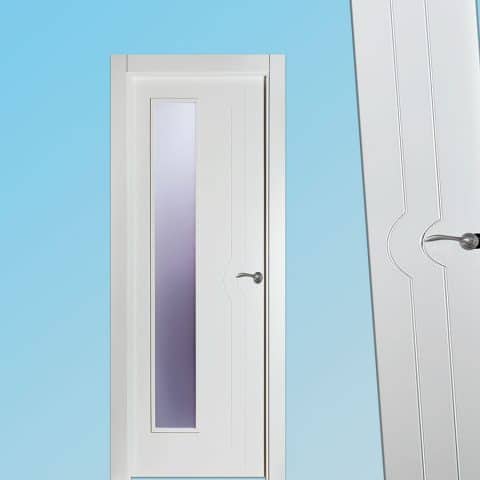 Puerta lacada Diseño Grupo A en block 1V BL Modelo 900 SP