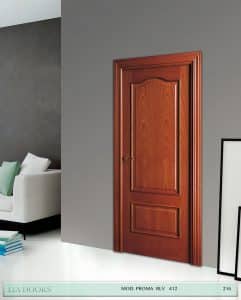 Puerta barniz Sapelly Proma RLV en block Ciega BL Modelo 412