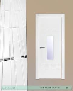 Puerta lacada diseño Grupo C en block 1V BL Modelo 846 IT