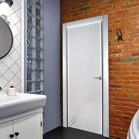 Puerta lacada Diseño Grupo D en block Ciega BL Modelo 847