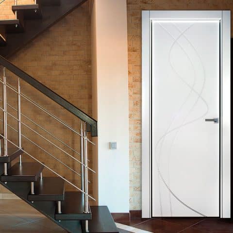 Puerta lacada Diseño Grupo D en block Ciega BL Modelo 849