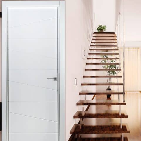 Puerta lacada Diseño Grupo B en block Ciega BL Modelo 814