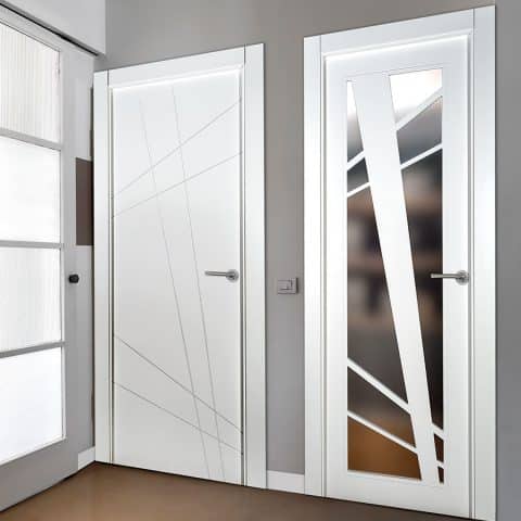 Puerta lacada Diseño Grupo B en block Ciega BL Modelo 882