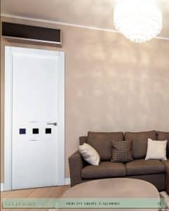 Puerta lacada Diseño Grupo C en block Ciega BL Modelo 873 Aluminio