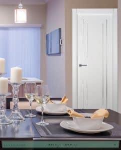 Puerta lacada Diseño Grupo C en block Ciega BL Modelo Alu-D