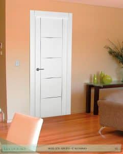 Puerta lacada Diseño Grupo C en block Ciega BL Modelo 870 Aluminio