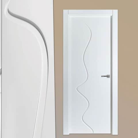 Puerta lacada Diseño Grupo B en block Ciega BL Modelo 855