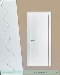 Puerta lacada Diseño Grupo B en block Ciega BL Modelo 856