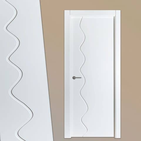Puerta lacada Diseño Grupo B en block Ciega BL Modelo 856