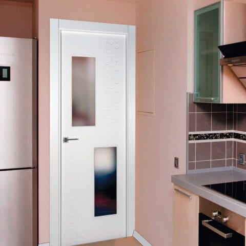 Puerta lacada diseño Grupo C en block 2V BL Modelo 852 IT Puerta interior