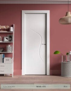 Puerta lacada Diseño Grupo B en block Ciega BL Modelo 876