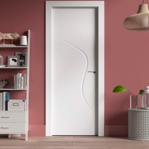 Puerta lacada Diseño Grupo B en block Ciega BL Modelo 876