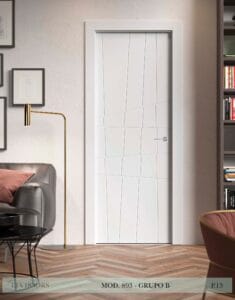 Puerta lacada Diseño Grupo B en block Ciega BL Modelo 893