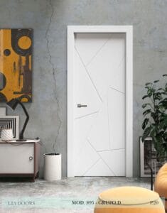 Puerta lacada Diseño Grupo D en block Ciega BL Modelo 895