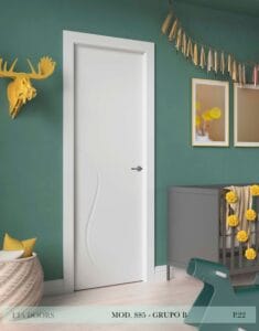 Puerta lacada Diseño Grupo B en block Ciega BL Modelo 885