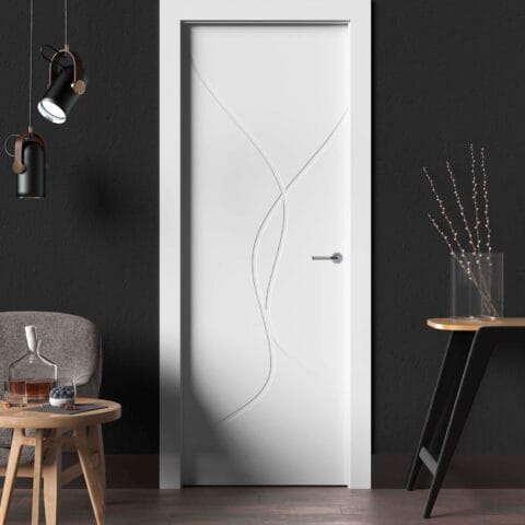 Puerta lacada Diseño Grupo B en block Ciega BL Modelo 897