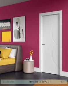 Puerta lacada Diseño Grupo D en block Ciega BL Modelo 869