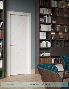 Puerta lacada Diseño Grupo B en block Ciega BL Modelo 891