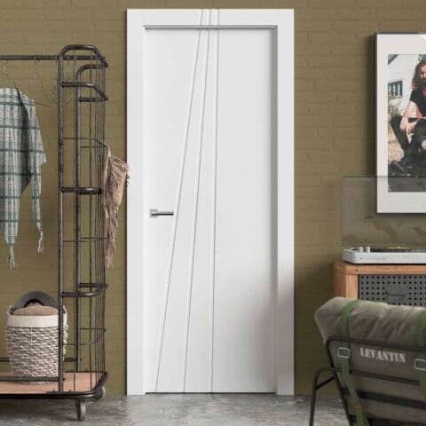 Puerta lacada Diseño Grupo B en block Ciega BL Modelo 877