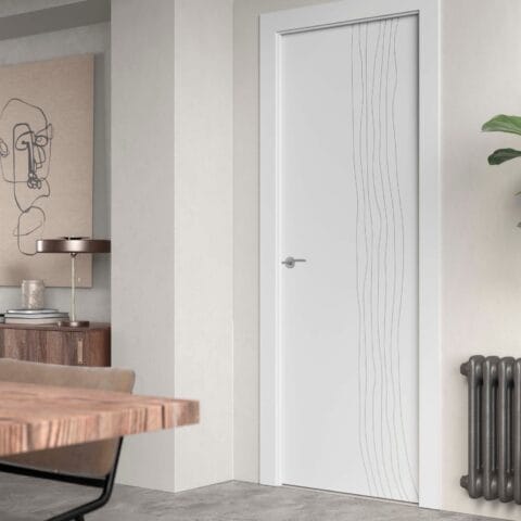 Puerta lacada Diseño Grupo D en block Ciega BL Modelo 900