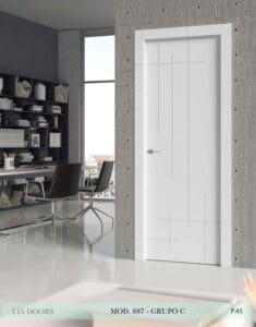 Puerta lacada Diseño Grupo C en block Ciega BL Modelo 887