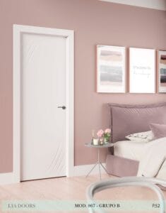 Puerta lacada Diseño Grupo B en block Ciega BL Modelo 867