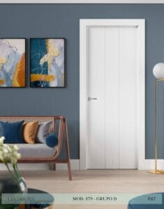 Puerta lacada Diseño Grupo D en block Ciega BL Modelo 879