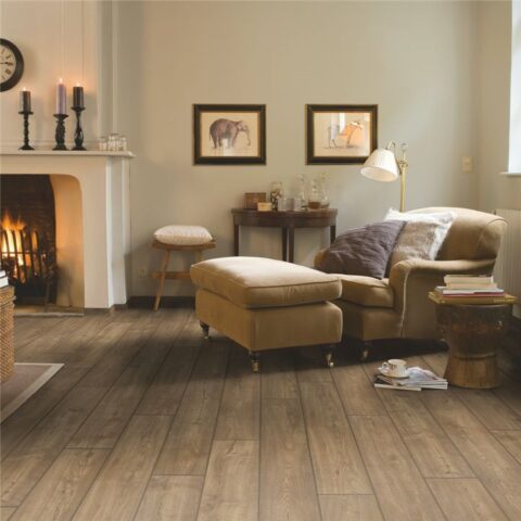 Suelo laminado AC5 Raspado Grismarrón QUICK STEP Impressive Ultra IMU1850 - Imagen 4