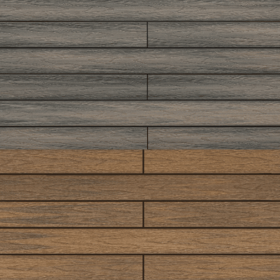 Smoke + Light Teak MB DECK Tarima Tecnológica Encapsulada Tubular