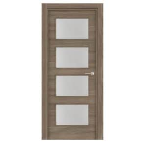 Puerta Laminada Veta Horizontal Roble Coffee 4V