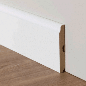 Rodapie Madera Lacado Blanco Pecho Paloma 90×12