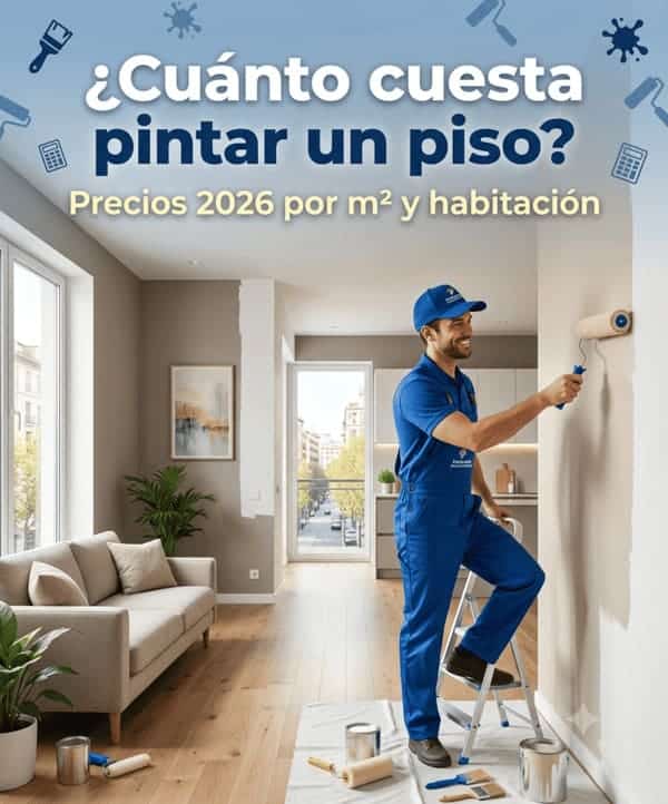¿Cuánto cuesta pintar un piso? Precios 2026 por m² y habitación
