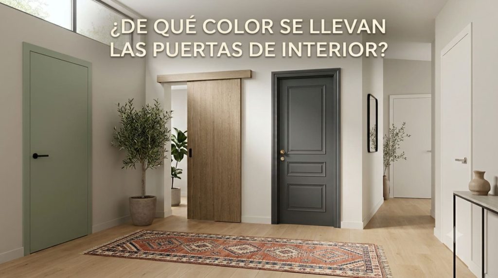 ¿De qué color se llevan las puertas de interior en 2026?
