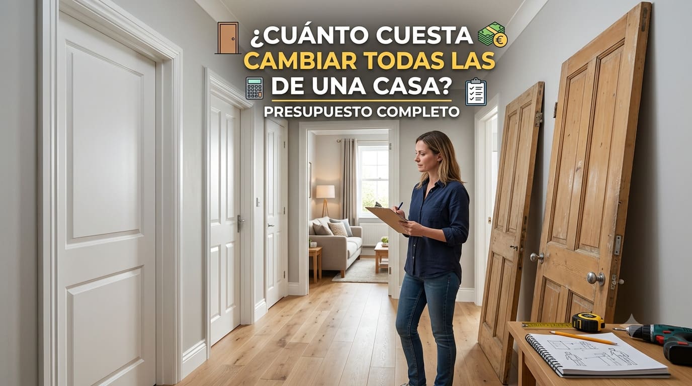 Cuánto cuesta cambiar todas las puertas de una casa: presupuesto completo