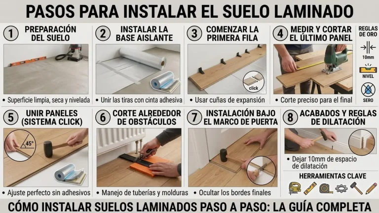 Cómo instalar suelos laminados paso a paso