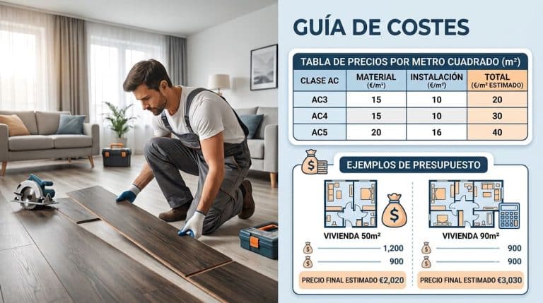 ¿Cuánto cuesta poner suelo laminado? Precio por m² y presupuesto 2026