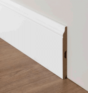 Rodapie Lacado Blanco Especial Modelo 6 90×12