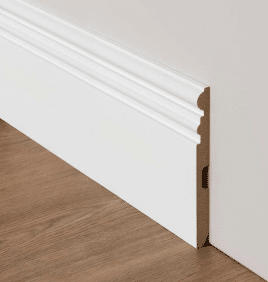 Rodapie Lacado Blanco Especial Modelo 8 100×12