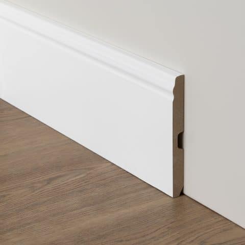 Rodapie Lacado Blanco Especial Modelo 10 100×12