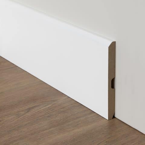Rodapie Lacado Blanco Especial Modelo 2 100×12