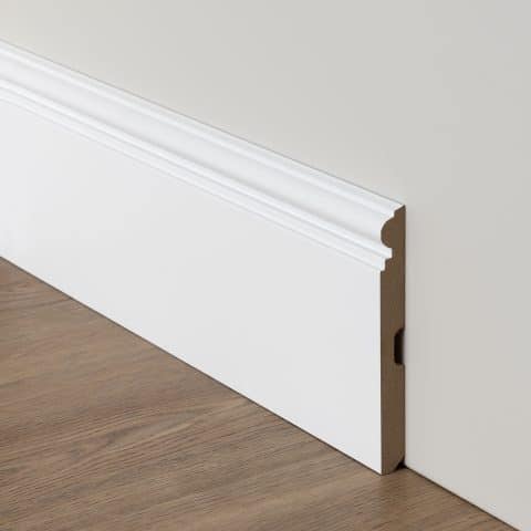 Rodapie Lacado Blanco Especial Modelo 8 180×12